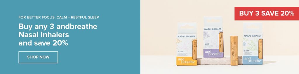 Buy any 3 andbreathe Nasal Inhalers and Get 20% Off